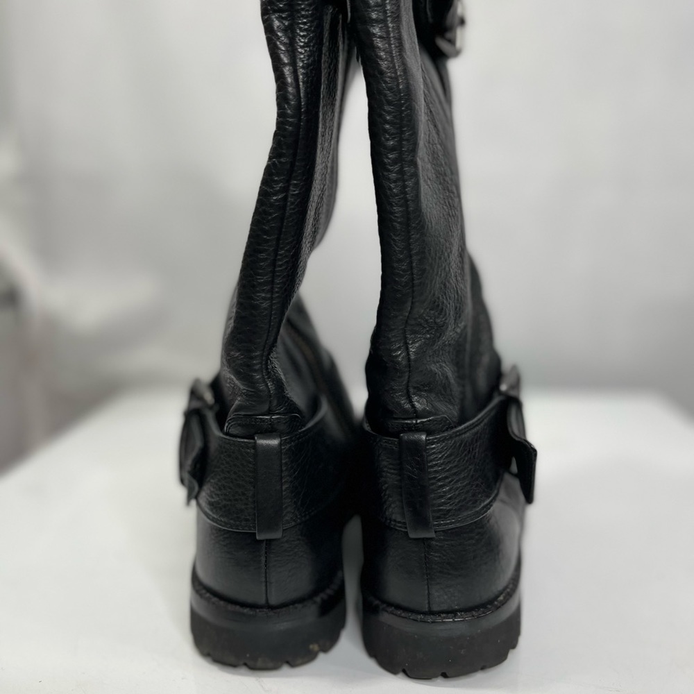 Black leather campus boots by Gentle Souls - Picture 4 of 12